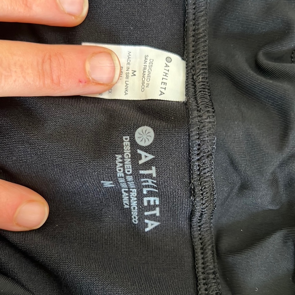 Athleta swim shorts black size M
